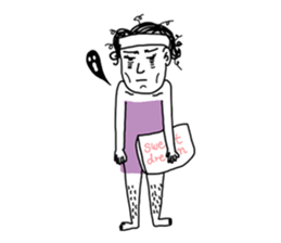 The private life of Miss Hairy sticker #7334227