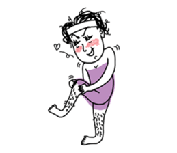 The private life of Miss Hairy sticker #7334242