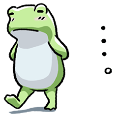 Sticker of the frog 4