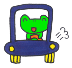 a cute frog speaks in NAGASAKI dialect sticker #7334831