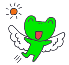 a cute frog speaks in NAGASAKI dialect sticker #7334835