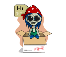 Yeaaah Alien sticker #7335008