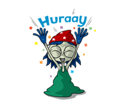 Yeaaah Alien sticker #7335019