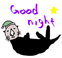 Hello from peacock feathers. English ver sticker #7335091