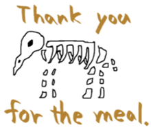 Hello from peacock feathers. English ver sticker #7335117