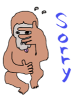 Hello from peacock feathers. English ver sticker #7335120