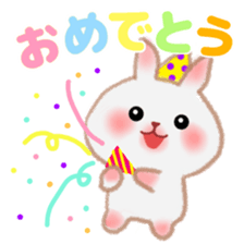 Usable pretty rabbit 1 sticker #7336016