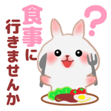 Usable pretty rabbit 1 sticker #7336018