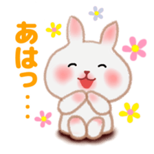 Usable pretty rabbit 1 sticker #7336030