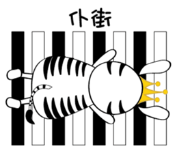 Zebra family's daily life sticker #7336166