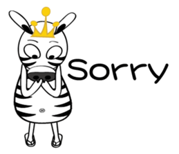 Zebra family's daily life sticker #7336167