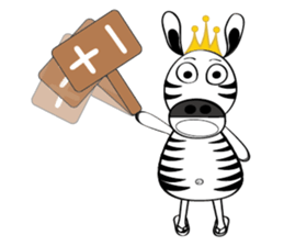 Zebra family's daily life sticker #7336170