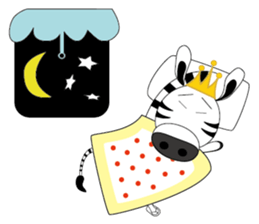 Zebra family's daily life sticker #7336175