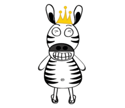 Zebra family's daily life sticker #7336181