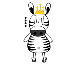 Zebra family's daily life sticker #7336182