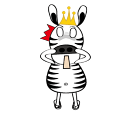 Zebra family's daily life sticker #7336185