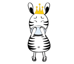 Zebra family's daily life sticker #7336195