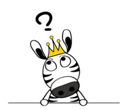 Zebra family's daily life sticker #7336199