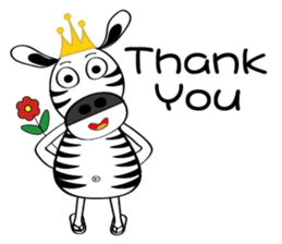 Zebra family's daily life sticker #7336200