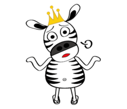 Zebra family's daily life sticker #7336202