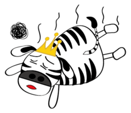 Zebra family's daily life sticker #7336203
