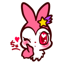 Pink rabbit! Mis.LaPla sticker #7336688