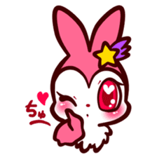 Pink rabbit! Mis.LaPla sticker #7336688