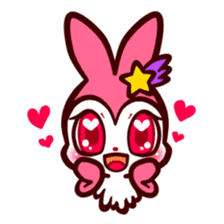 Pink rabbit! Mis.LaPla sticker #7336689