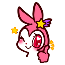 Pink rabbit! Mis.LaPla sticker #7336690