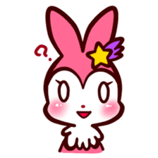 Pink rabbit! Mis.LaPla sticker #7336692