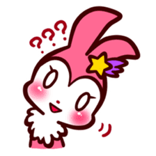 Pink rabbit! Mis.LaPla sticker #7336693