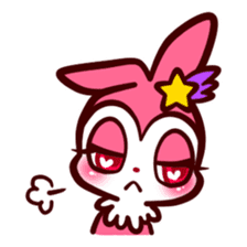 Pink rabbit! Mis.LaPla sticker #7336694