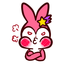 Pink rabbit! Mis.LaPla sticker #7336699