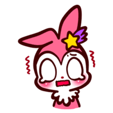 Pink rabbit! Mis.LaPla sticker #7336700