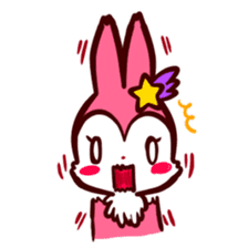 Pink rabbit! Mis.LaPla sticker #7336702