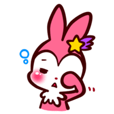 Pink rabbit! Mis.LaPla sticker #7336704