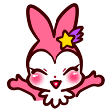 Pink rabbit! Mis.LaPla sticker #7336705