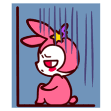 Pink rabbit! Mis.LaPla sticker #7336707