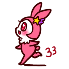 Pink rabbit! Mis.LaPla sticker #7336708
