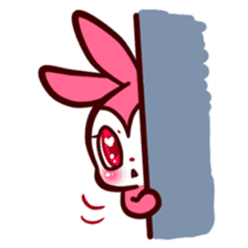 Pink rabbit! Mis.LaPla sticker #7336711