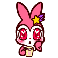 Pink rabbit! Mis.LaPla sticker #7336712