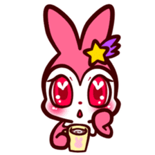 Pink rabbit! Mis.LaPla sticker #7336712