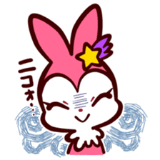Pink rabbit! Mis.LaPla sticker #7336714
