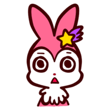 Pink rabbit! Mis.LaPla sticker #7336715