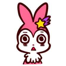 Pink rabbit! Mis.LaPla sticker #7336716