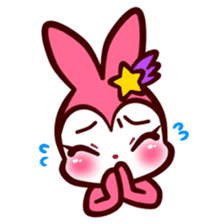 Pink rabbit! Mis.LaPla sticker #7336717