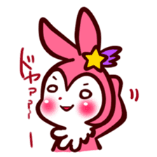 Pink rabbit! Mis.LaPla sticker #7336719