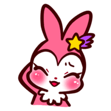 Pink rabbit! Mis.LaPla sticker #7336720