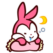 Pink rabbit! Mis.LaPla sticker #7336723