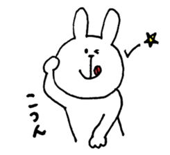 Sticker of a cute rabbit. sticker #7337370
